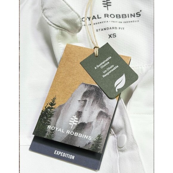 Royal Robbins Expedition Pro Tunic Tank Top XS White NWT Snap Front - Picture 8 of 10